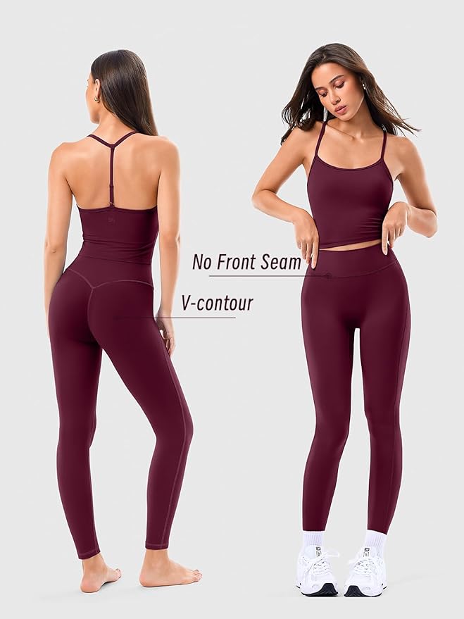 Matching Workout Sets for Women,Breathable Sport Bras & Seamless Leggings,2 Piece ActiveWear Outfits for Pilates/Gym/Athletic