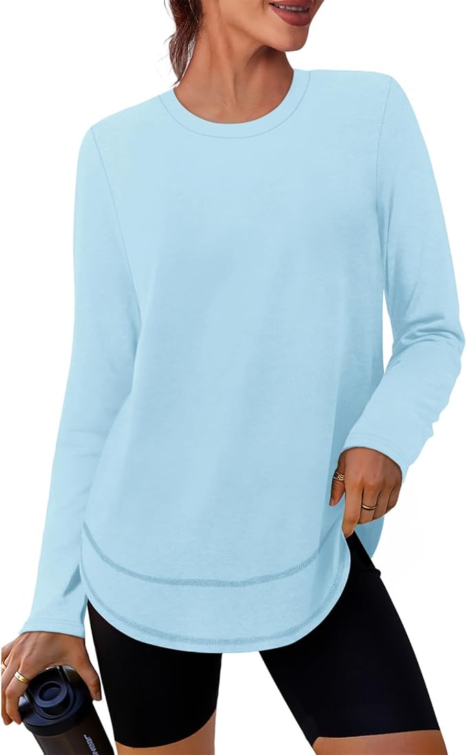 XIEERDUO Women's Workout Tops Long Sleeve Quick Dry Shirts for Hiking Running S-3XL