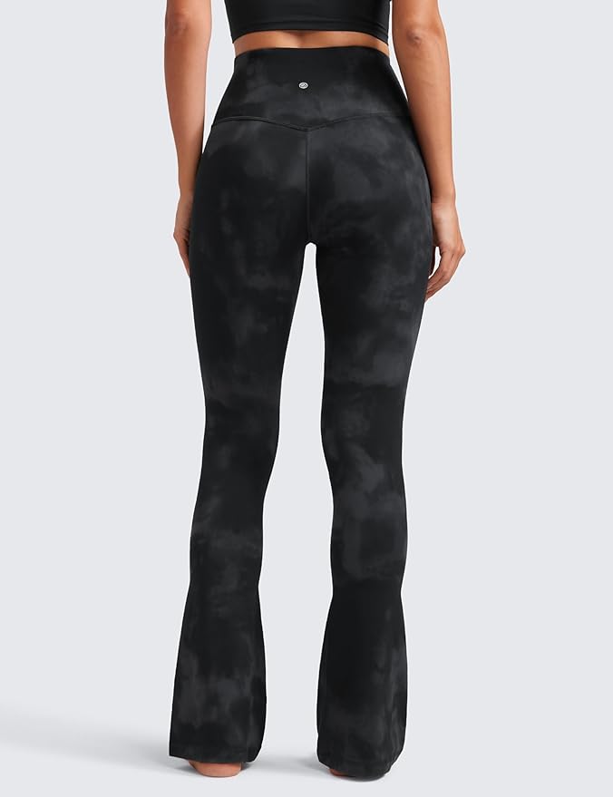 CRZ YOGA Butterluxe Mini Flared Leggings 30"/31.5"/33'' - High Waist Bootcut Casual Lounge Women Yoga Pants with Pocket