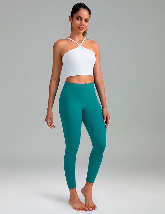 Colorfulkoala Dreamlux No Front Seam Leggings for Women 25"/28" Inseam, High Waisted Buttery Soft Yoga Pants