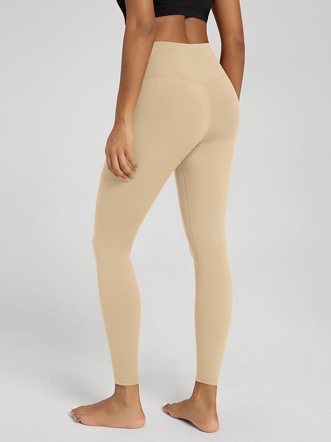 ODODOS Women's Cross Waist Yoga Leggings with Inner Pocket, 23"/25"/28" Gathered Crossover Workout Yoga Pants