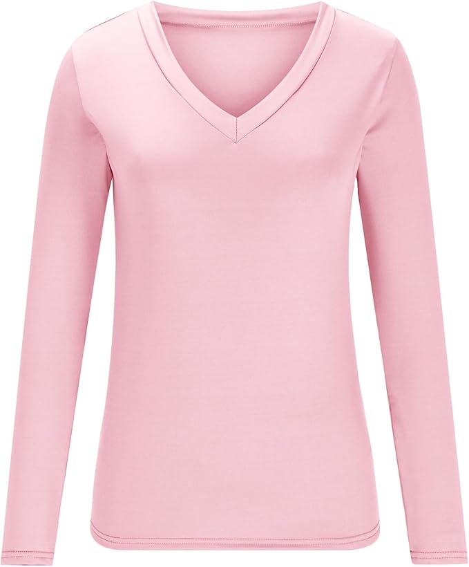 Yoga Tops for Women Long Sleeve Compression Going Out Tops Workout Sets Gym Shirts Cute Cropped V Neck Dance Outfits