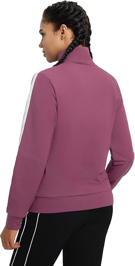 baleaf Women's Fleece Running Jackets Full Zip Warm Sweatshirts Jackets Winter Cold Weather Workout Athletic Sports Leisure