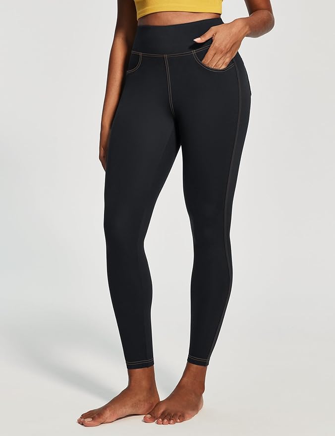 IUGA High Waist Yoga Pants with Pockets, Leggings for Women Tummy Control, Workout Leggings for Women 4 Way Stretch