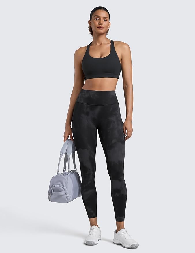 CRZ YOGA Secretsculpt Butterlift Workout Leggings 25" - No Front Seam High Waisted Womens Yoga Pants Booty Scrunch Butt