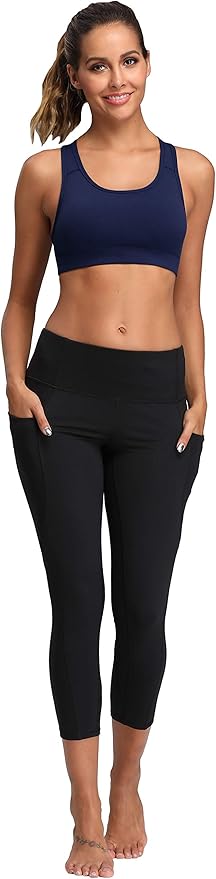 Oalka Women's Racerback Sports Fitness Support Workout Running Bras