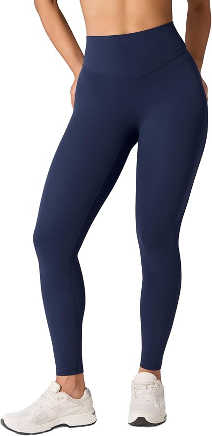 UNISSU Hugcurve No Front Seam High Waisted Workout Leggings for Women Buttery Soft Yoga Pants Gym Athletic Tights - 25''