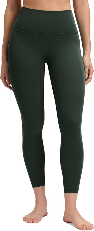 CRZ YOGA Butterluxe No Front Seam Yoga Leggings 25" - High Waisted Womens Lounge Pants Pilates Workout Athletic Buttery Soft