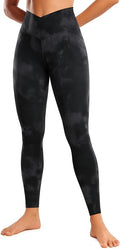 CRZ YOGA Butterluxe Crossover Waist Leggings 28" - Criss Cross Full Length Workout Athletic Womens Yoga Pants