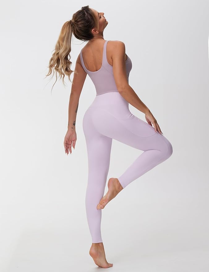 Dragon Fit High Waist Yoga Leggings with 3 Pockets,Tummy Control Workout Running 4 Way Stretch Yoga Pants