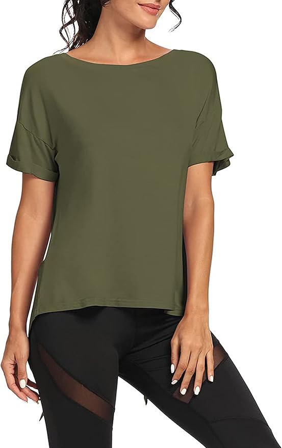 Bestisun Workout Tank Tops Open Back Yoga Exercise Shirts Tie Back Athletic Clothes for Women