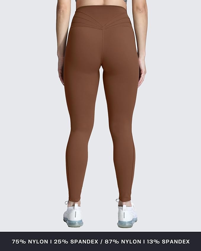 Aoxjox High Waisted Workout Leggings for Women Trinity Yoga Pants 26.5"