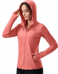 Soothfeel Women's UPF 50+ Sun Protection Hoodie Jacket Lightweight Long Sleeve Sun Shirt for Women with Pocket Hiking Outdoor
