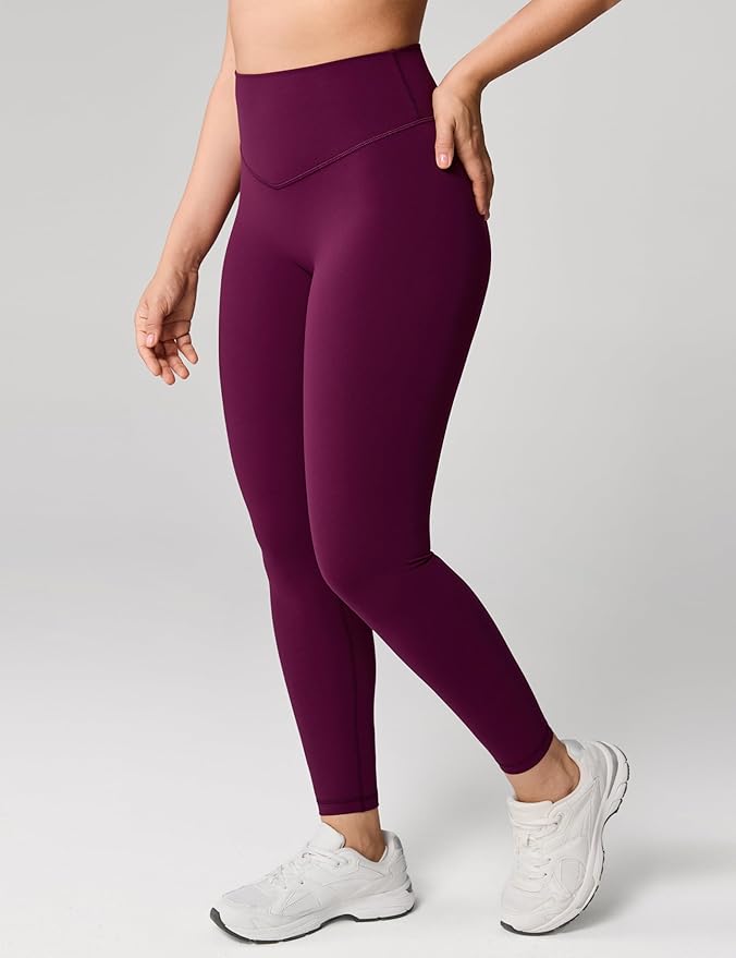 UNISSU Hugcurve No Front Seam High Waisted Workout Leggings for Women Buttery Soft Yoga Pants Gym Athletic Tights - 25''