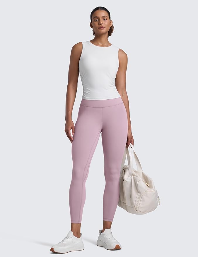 CRZ YOGA Butterlift Workout Leggings 25" - High Waisted Pilates Gym Athletic Womens Yoga Pants Buttery Soft