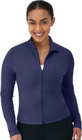 Hanes Women's Jacket, Moves Full-Zip Workout Jacket, Moisture-Wicking Outwear, Soft & Stretchy Athletic Wear for Women