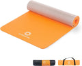 PRIMASOLE Yoga Mat Eco-Friendly Material 1/2 inch Non-Slip Yoga Pilates Fitness at Home & Gym 4 Colors with Carrying Case & Strap