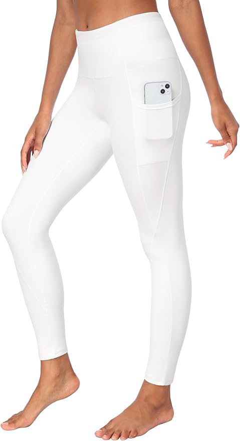 Heathyoga Leggings with Pockets for Women Tummy Control High Waisted Yoga Pants Women Compression Workout Leggings