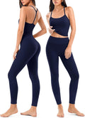 Matching Workout Sets for Women,Breathable Sport Bras & Seamless Leggings,2 Piece ActiveWear Outfits for Pilates/Gym/Athletic