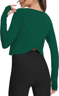 Bestisun Long Sleeve Athletic Workout Shirts Sports Yoga Gym Crop Tops for Women