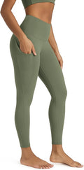 ODODOS Women's High Waisted Yoga Leggings with Pockets, Tummy Control Non See Through Workout Athletic Running Yoga Pants