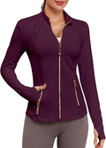 VUTRU Women Athletic Jacket Fitted Workout Running Zip Up Track Coat Layer with Thumb Holes Pockets for Yoga Gym Travel