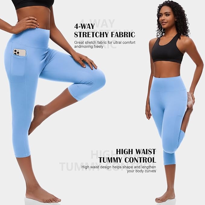 FULLSOFT Buttery Soft Leggings for Women - High Waisted Tummy Control No See Through Workout Yoga Cycling Tights Pants