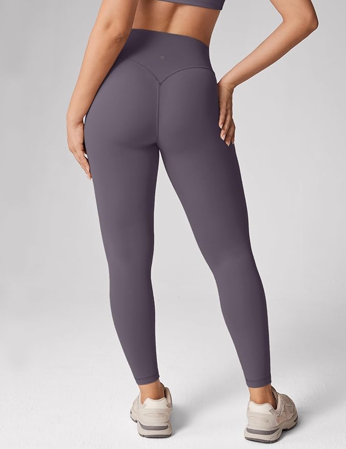 UNISSU Hugcurve No Front Seam High Waisted Workout Leggings for Women Buttery Soft Yoga Pants Gym Athletic Tights - 25''