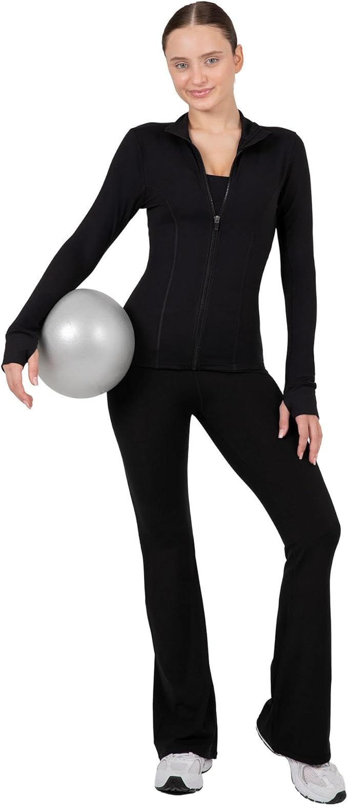 YITTY Active Women's Ultraluxe Full Zip Jacket, Athleisure, 4-Way-Stretch, Thumbholes
