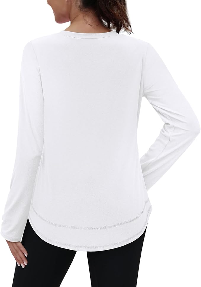 XIEERDUO Women's Workout Tops Long Sleeve Quick Dry Shirts for Hiking Running S-3XL