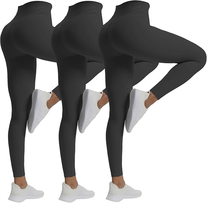 Aoxjox High Waisted Workout Leggings for Women Trinity Yoga Pants 26.5"