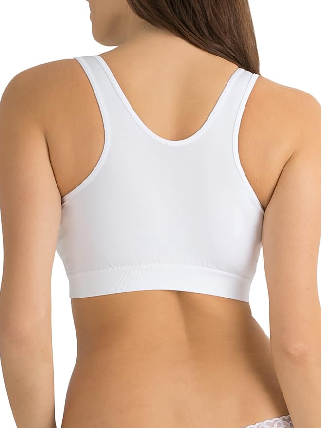 Fruit of the Loom Women's Seamless Pullover Bra – Soft Stretch Fabric with Built-in Cups