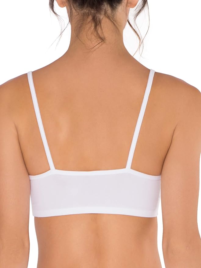 Fruit of the Loom Women's Spaghetti Strap Cotton Sports Bra - All-Day Comfort & Easy Movement