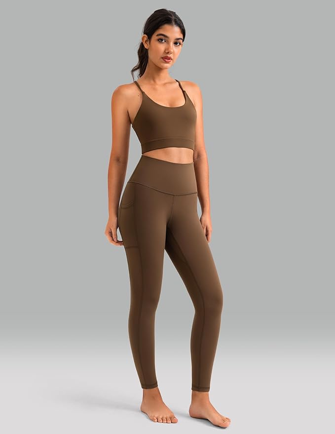 Colorfulkoala Women's High Waisted Yoga Pants 7/8 Length Leggings with Pockets