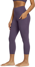 ODODOS Women's High Waisted Yoga Leggings with Pockets, Tummy Control Non See Through Workout Athletic Running Yoga Pants