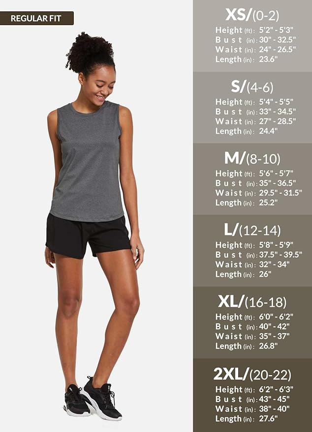 baleaf Workout Tank Tops for Women Sleeveless Running Athletic Loose Fit Yoga Tops Active Shirts Sports Gym Exercise