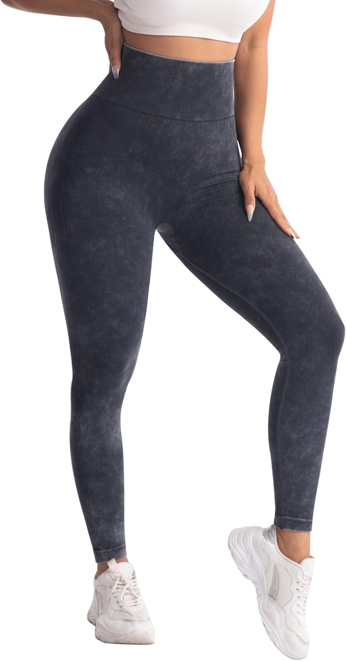 CHRLEISURE Workout Leggings Sets for Women, Gym Scrunch Butt Butt Lifting Seamless Leggings 3 Piece