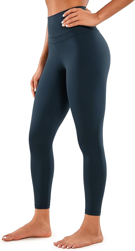CRZ YOGA Naked Feeling Workout Leggings 25'' - High Waist Yoga Training Tight Womens Pants