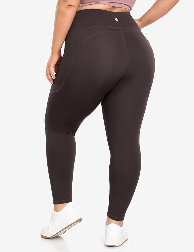 Heathyoga X-6XL Plus Size Leggings for Women with Pockets Tummy Control Plus Size Yoga Pants High Waist Workout Clothes