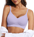 OEAK Womens Wireless Jelly Bras Comfortable Push Up Bra No Underwire Gel Bra Full Support Lift Everyday Seamless Tshirt Bras