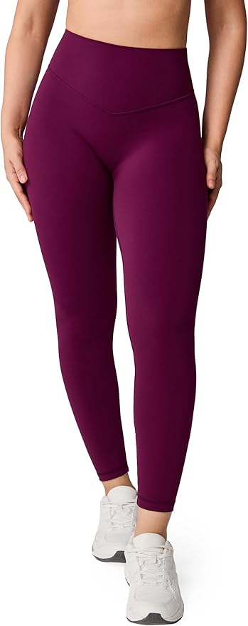 UNISSU Hugcurve No Front Seam High Waisted Workout Leggings for Women Buttery Soft Yoga Pants Gym Athletic Tights - 25''