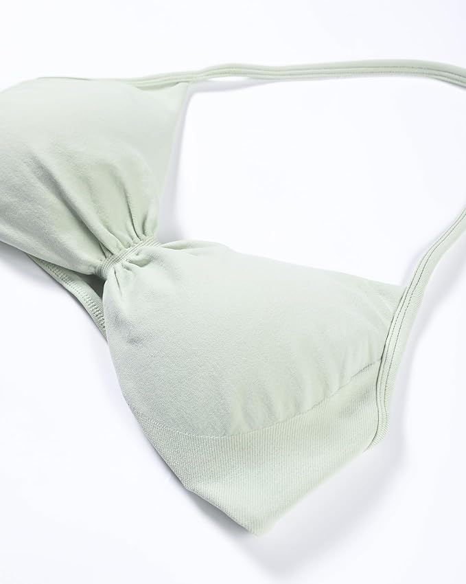 AUROLA Influence Strappy Bra Sports Bras for Women, Backless Padded Impact Strappy Bra Workout Gym Yoga with Removable Cups