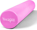 Yes4All EVA Firm Foam Rollers for Yoga & Pilates, Available in 12, 18, 24, 36 inch, Yoga Roller for Massage, Stretching, Core Strengthening