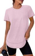 XIEERDUO Womens Workout Tops Short Sleeve Shirts Quick Dry Outfits for Hiking Running S-3XL