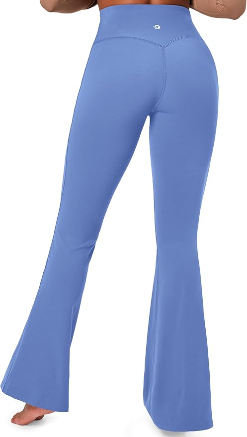 IUGA Flare Leggings for Women Tummy Control Flared Leggings No Front Seam Yoga Pants Women High Waisted Workout Bell Bottoms