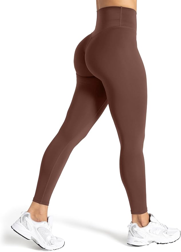 Unthewe Naked-Feel No Front Seam Leggings for Women - High Waisted Buttery Soft Workout Yoga Pants 25"