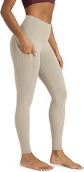 ODODOS Women's High Waisted Yoga Leggings with Pockets, Tummy Control Non See Through Workout Athletic Running Yoga Pants