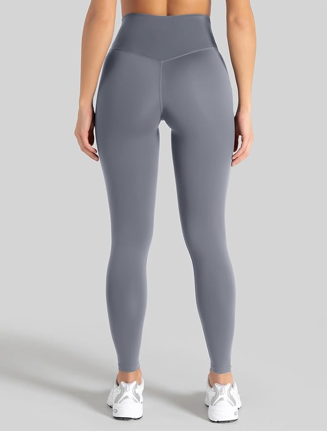 Unthewe Naked-Feel No Front Seam Leggings for Women - High Waisted Buttery Soft Workout Yoga Pants 25"