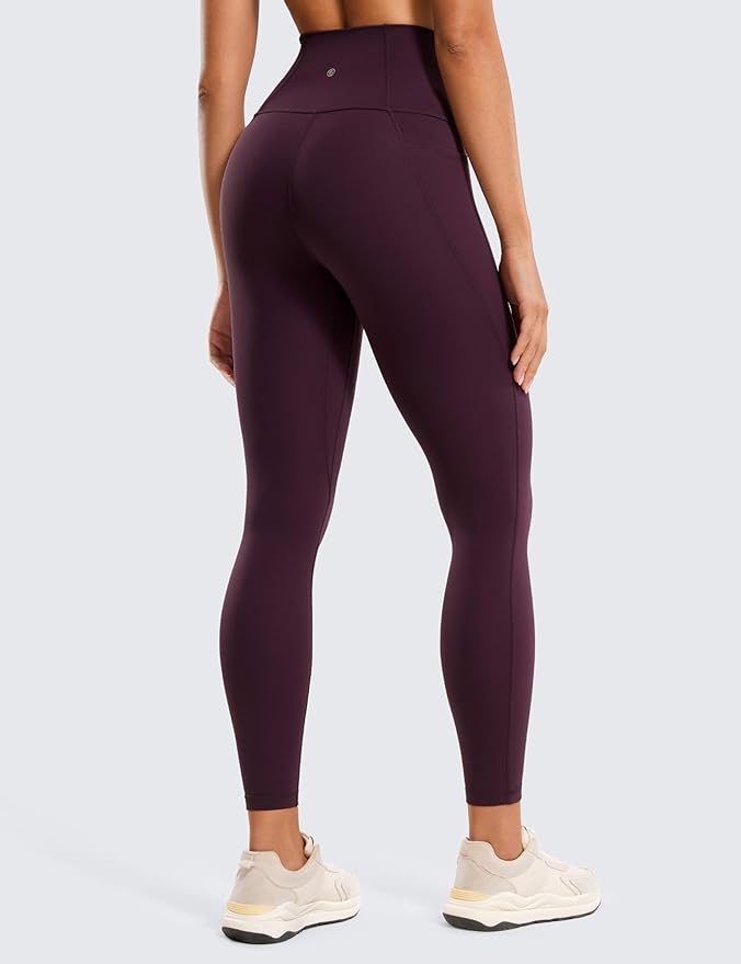 CRZ YOGA Butterluxe Workout Leggings Pockets 25'' - High Waisted Gym Womens Yoga Pants Buttery Soft