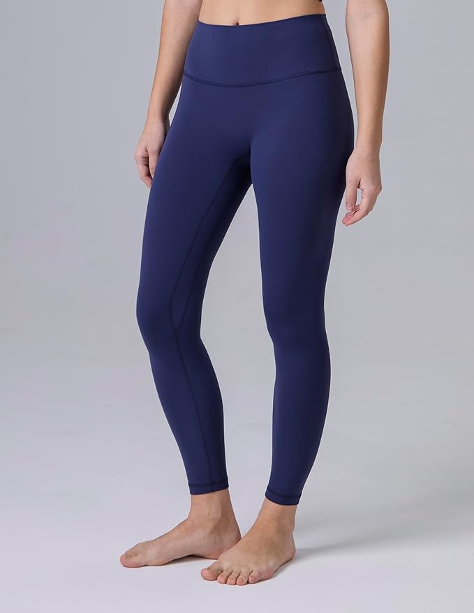 Colorfulkoala Dreamlux No Front Seam Leggings for Women 25"/28" Inseam, High Waisted Buttery Soft Yoga Pants